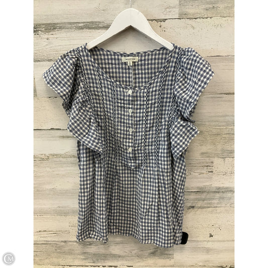 Top Sleeveless By Max Studio In Blue, Size: L