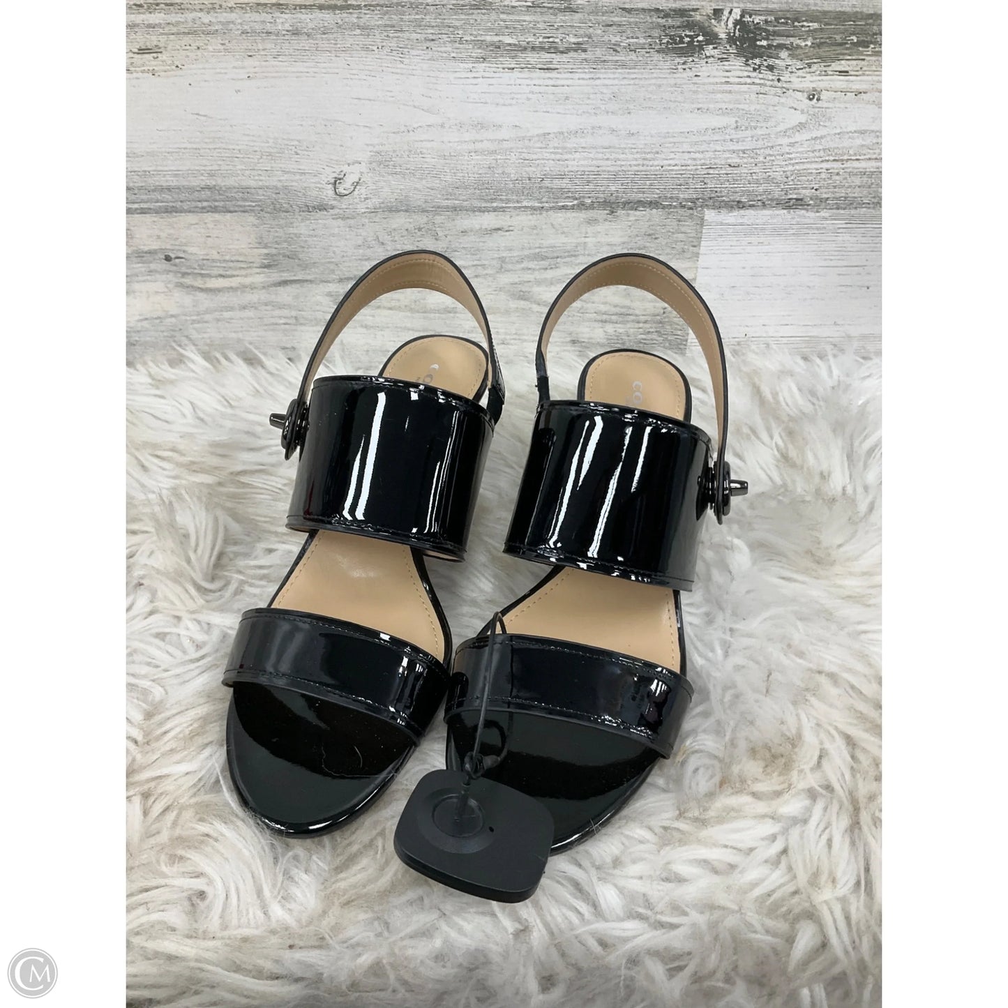 Sandals Designer By Coach In Black, Size: 8
