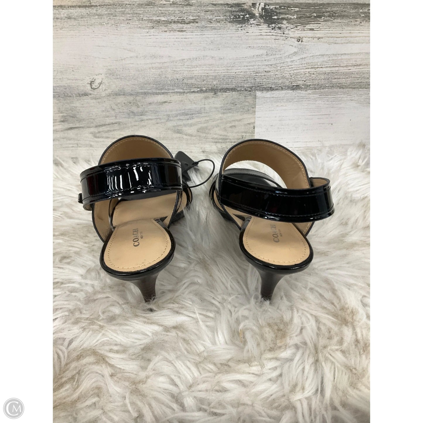 Sandals Designer By Coach In Black, Size: 8