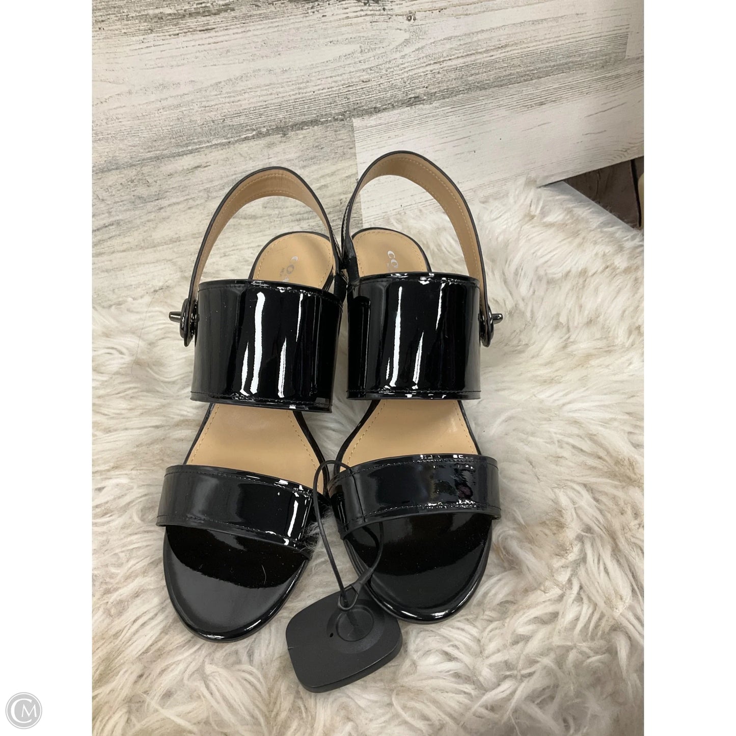 Sandals Designer By Coach In Black, Size: 8