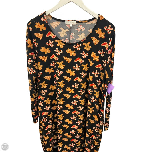 Tunic Long Sleeve By Clothes Mentor In Black, Size: 2x