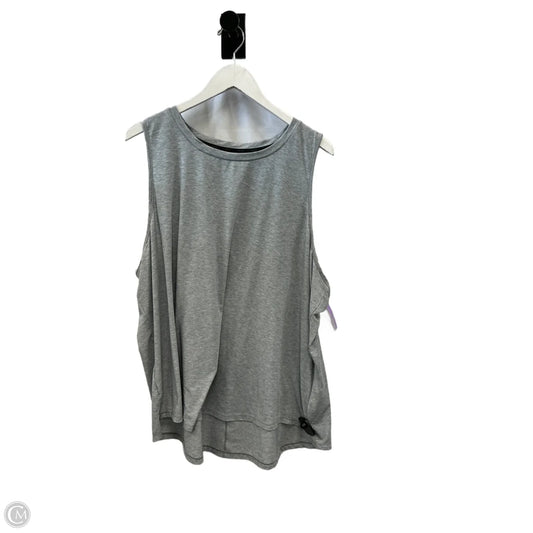 Athletic Tank Top By Nike In Grey, Size: 3x