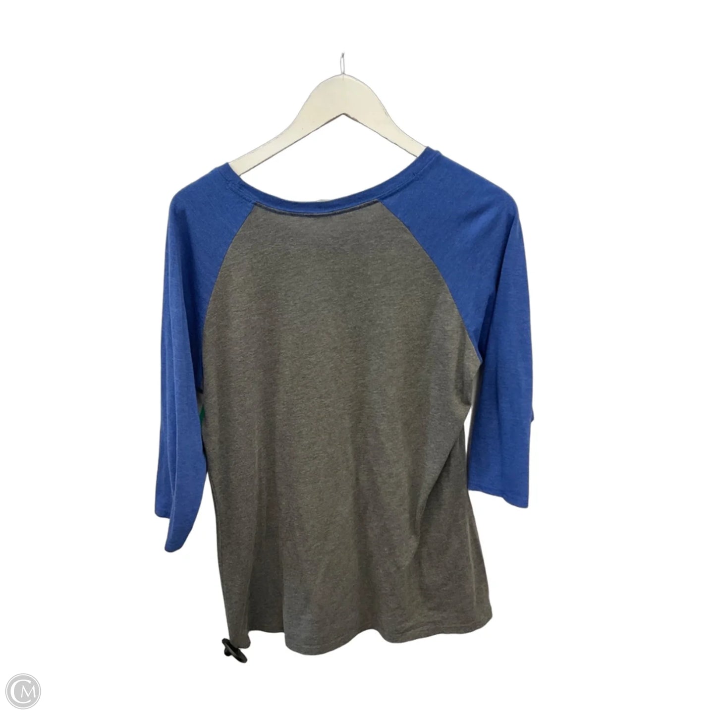 Top 3/4 Sleeve By District In Grey, Size: L