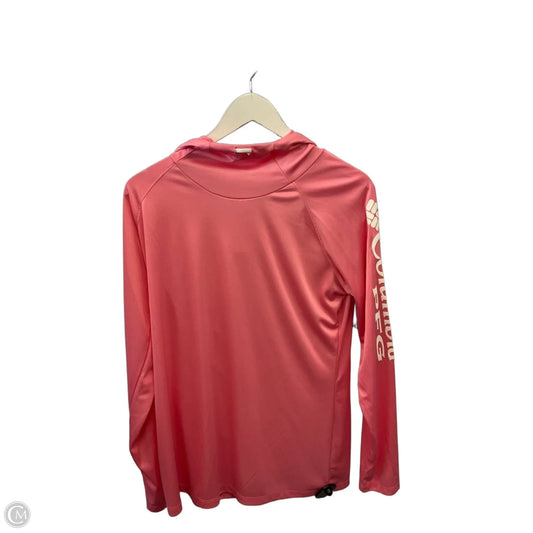 Athletic Sweatshirt Hoodie By Columbia In Pink, Size: L