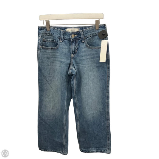 Jeans Cropped By Hollister In Blue Denim, Size: 2p