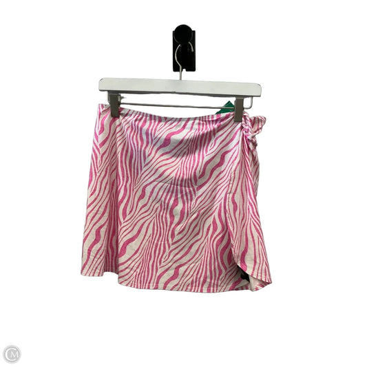 Swimwear Cover-up By Vici In Pink & White, Size: M