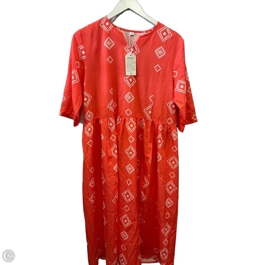 Dress Casual Midi By Clothes Mentor In Orange, Size: M