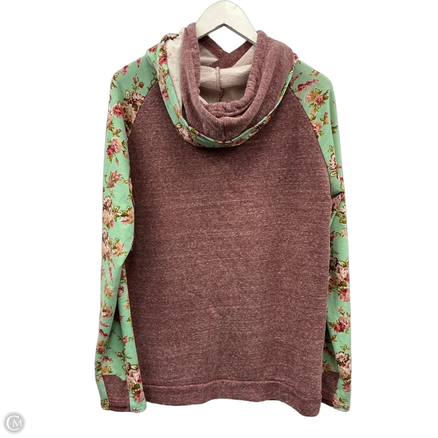 Sweatshirt Hoodie By Clothes Mentor In Floral Print, Size: Xxl