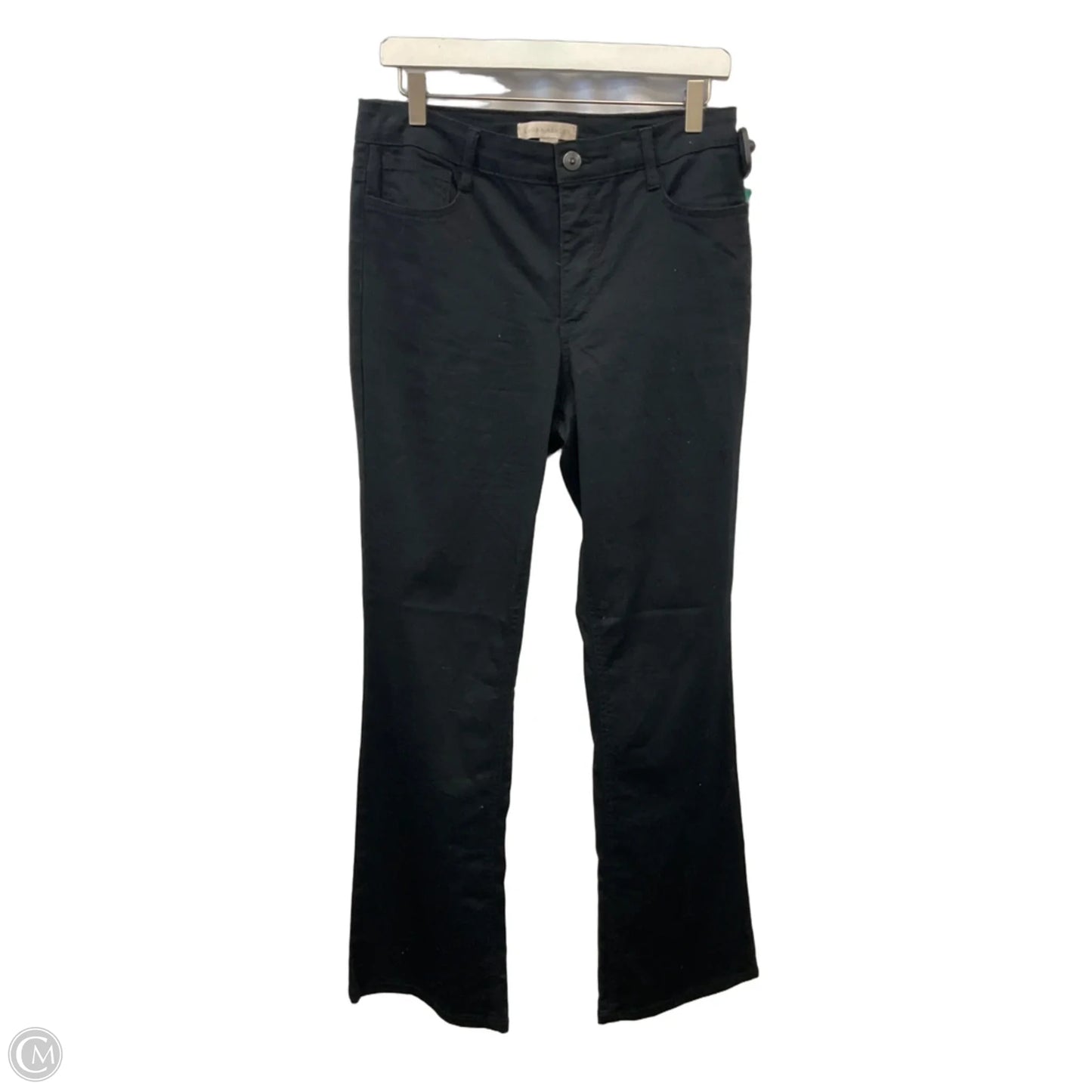 Jeans Straight By Laura Ashley In Black, Size: 10