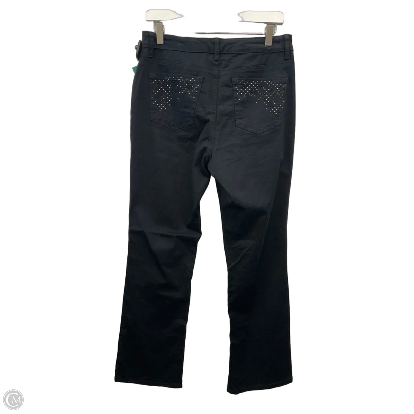 Jeans Straight By Laura Ashley In Black, Size: 10