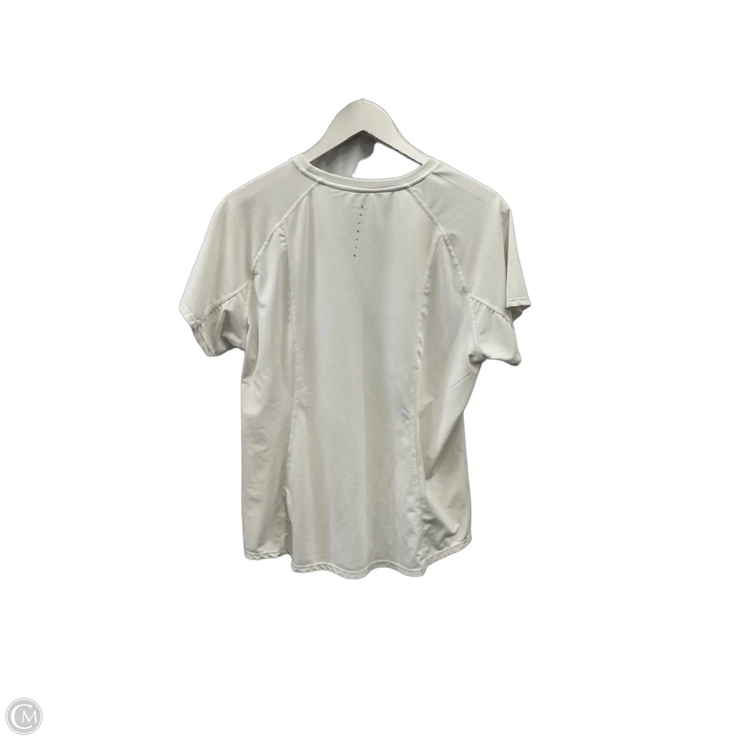 Athletic Top Short Sleeve By Clothes Mentor In White, Size: L