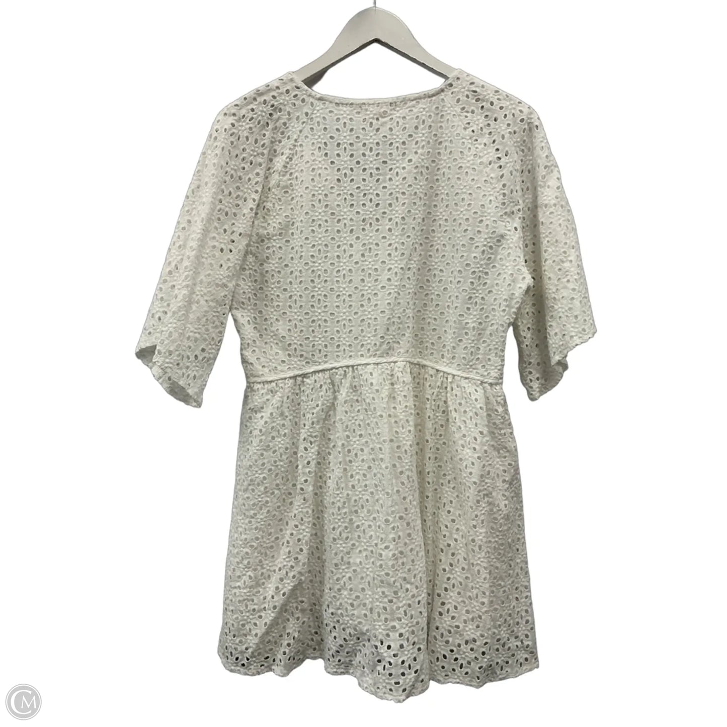 Dress Casual Midi By Elan In White, Size: M