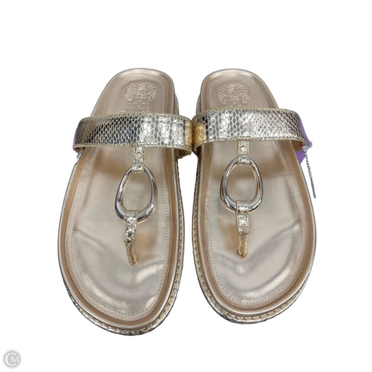 Sandals Flats By Vince Camuto In Gold, Size: 7.5