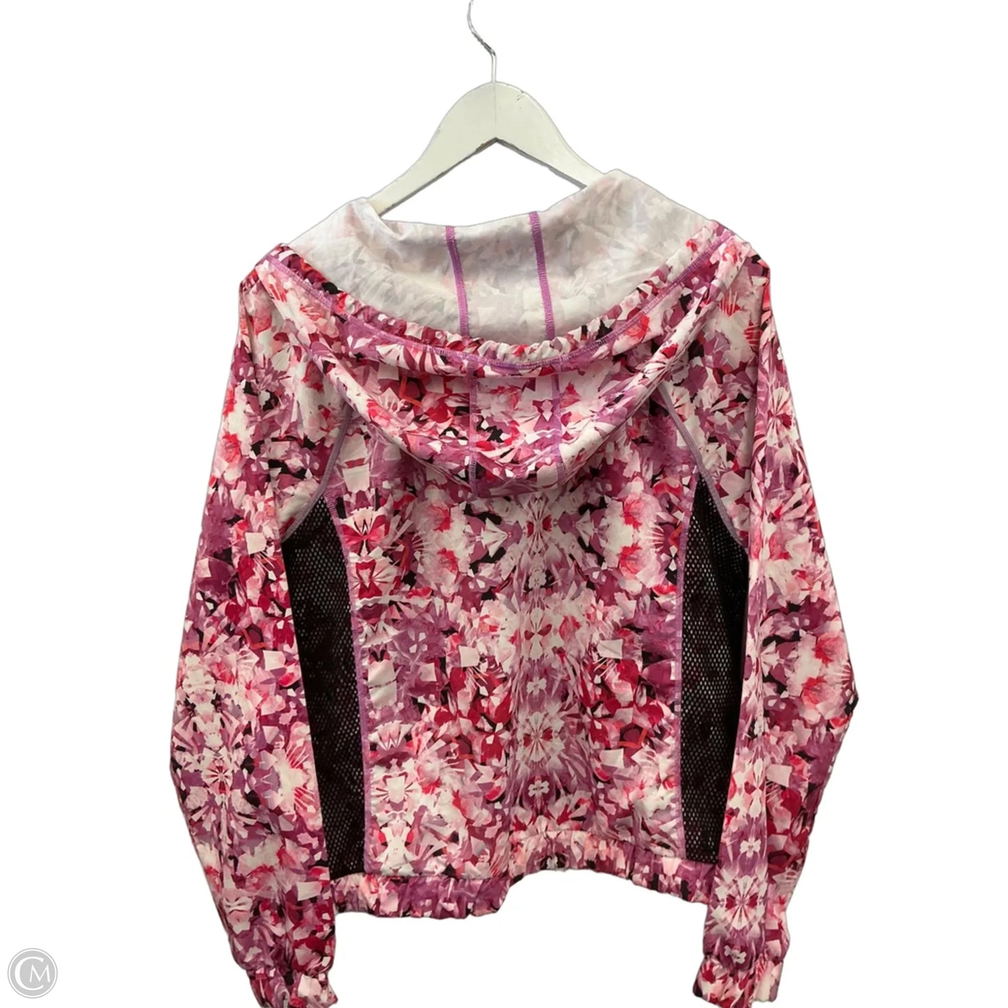 Athletic Jacket By Champion In Pink, Size: L