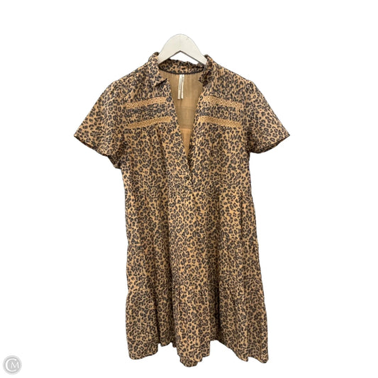 Dress Casual Midi By Anthropologie In Animal Print, Size: Sp