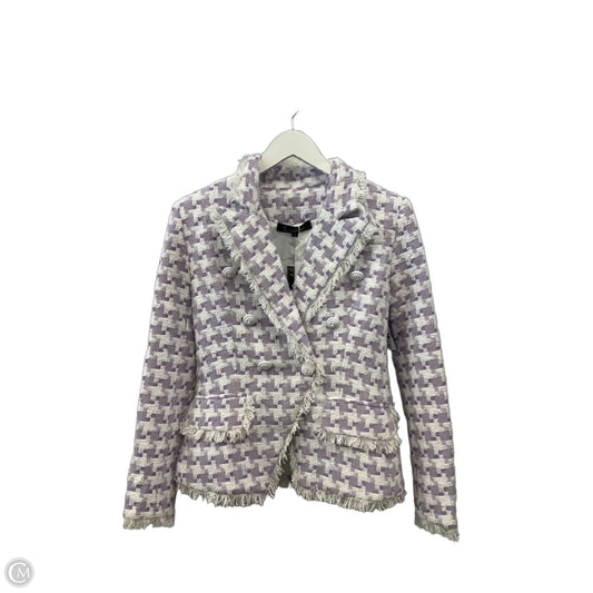 Blazer By Luxe In Purple & White, Size: S
