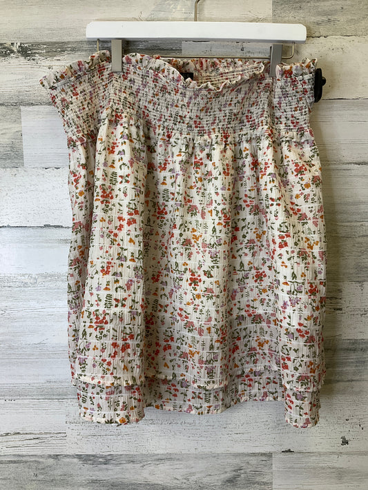 Floral Print Skirt Midi Clothes Mentor, Size 2x