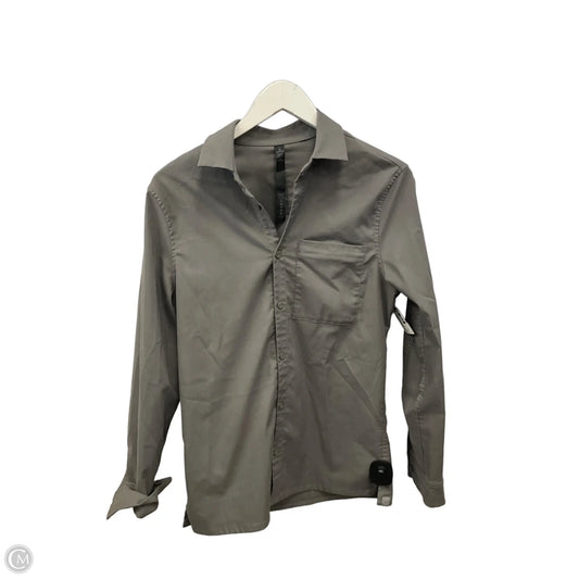 Athletic Top Long Sleeve Collar By Lululemon In Green, Size: Xs