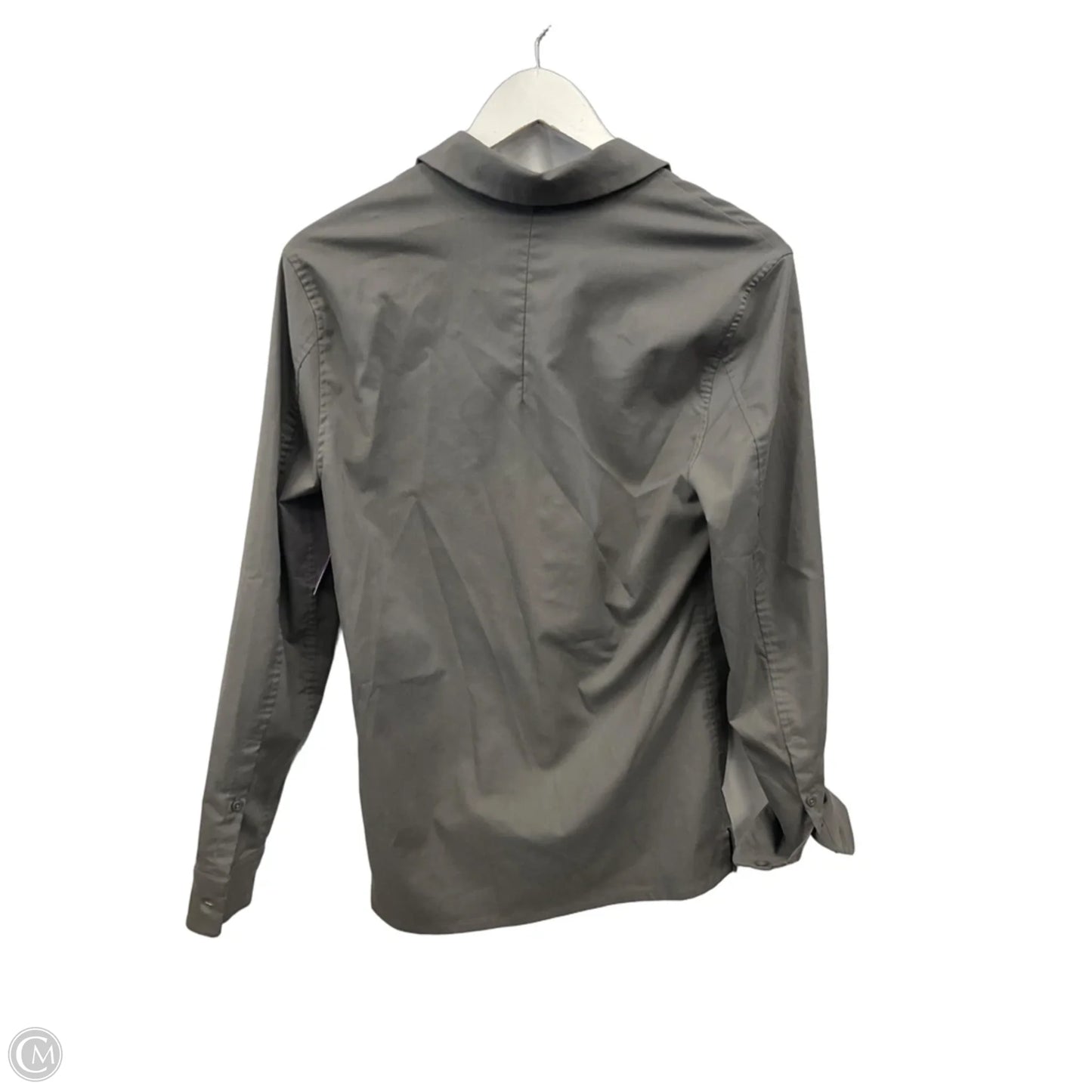 Athletic Top Long Sleeve Collar By Lululemon In Green, Size: Xs