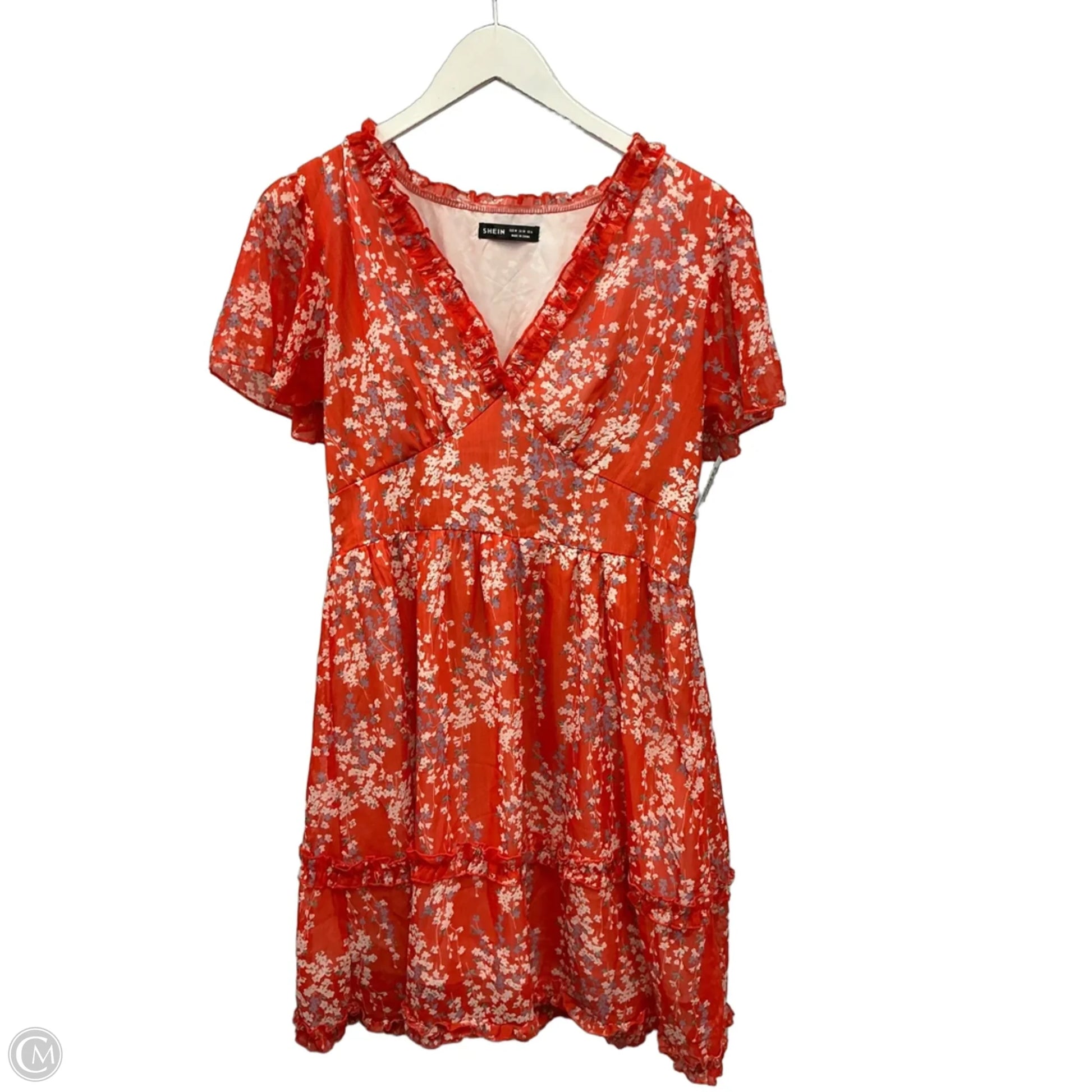 Dress Casual Midi By Shein In Orange, Size: M Clothes Mentor Mishawaka IN #153 Dress Casual Midi By Shein In Orange, Size: M Clothes Mentor Mishawaka IN #153