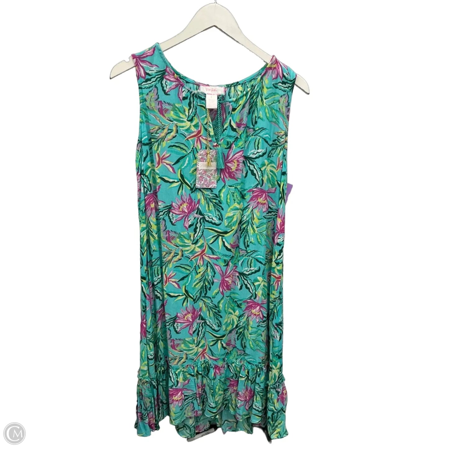 Dress Casual Midi By Stella Parker In Floral Print, Size: L