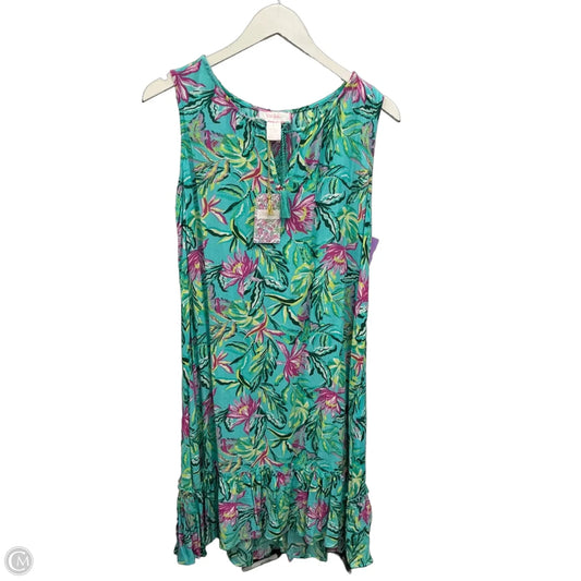 Dress Casual Midi By Stella Parker In Floral Print, Size: L