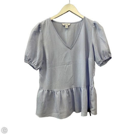 Top Short Sleeve By Nine West In Blue, Size: S