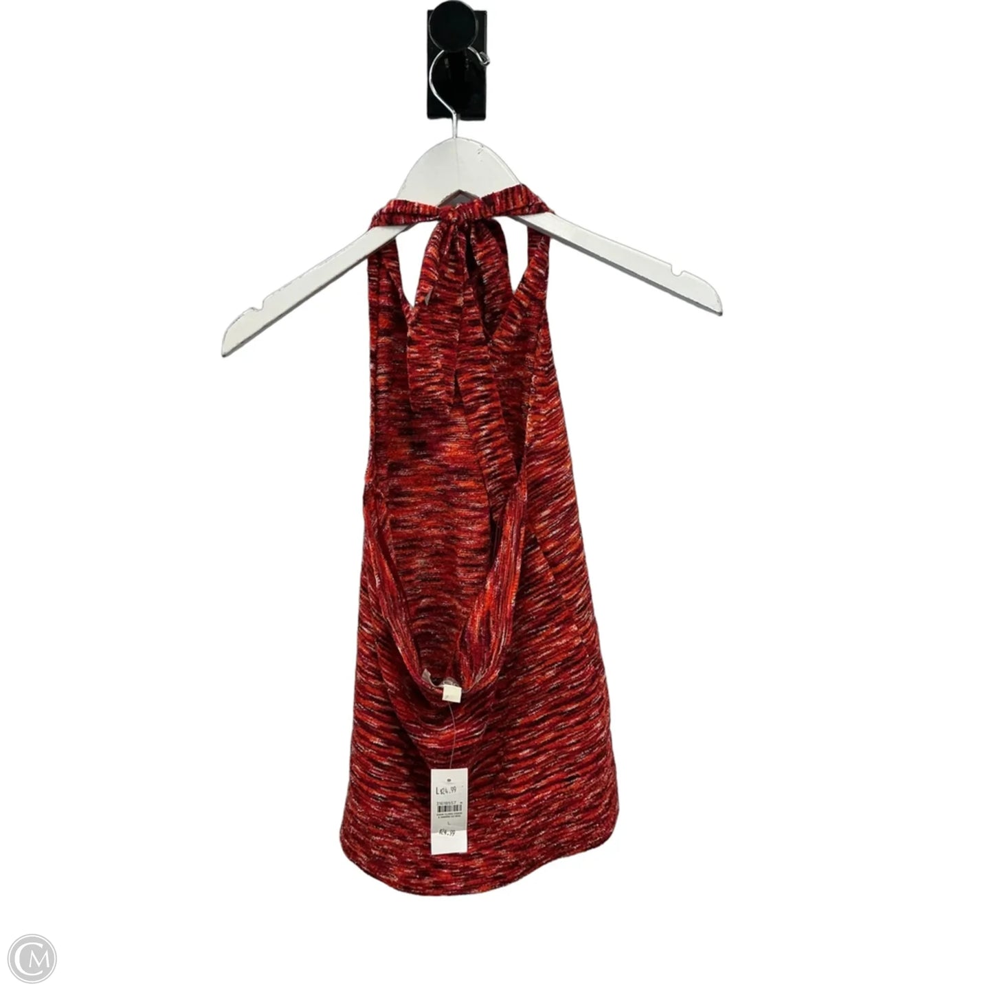 Top Sleeveless By Loft In Orange, Size: L