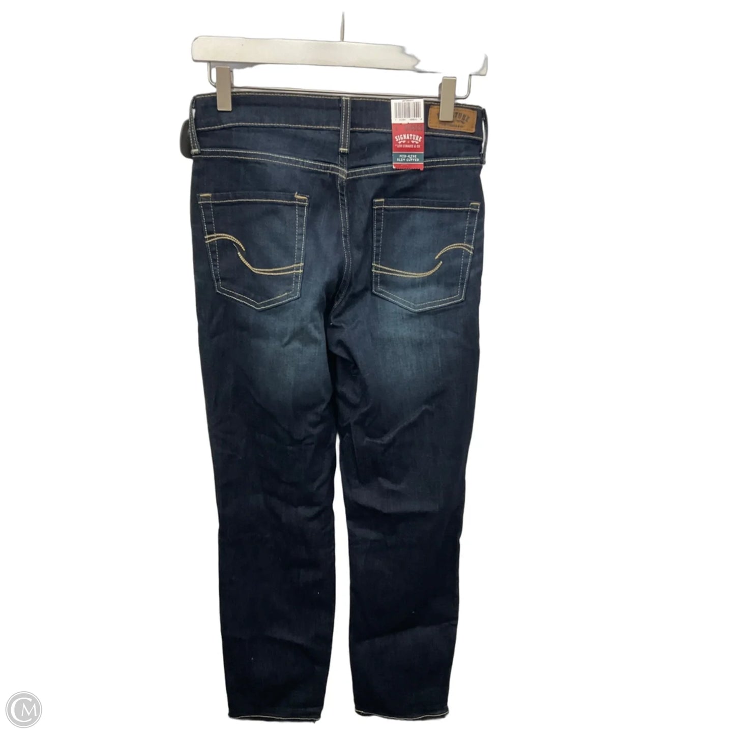 Jeans Straight By Levis In Blue Denim, Size: 4