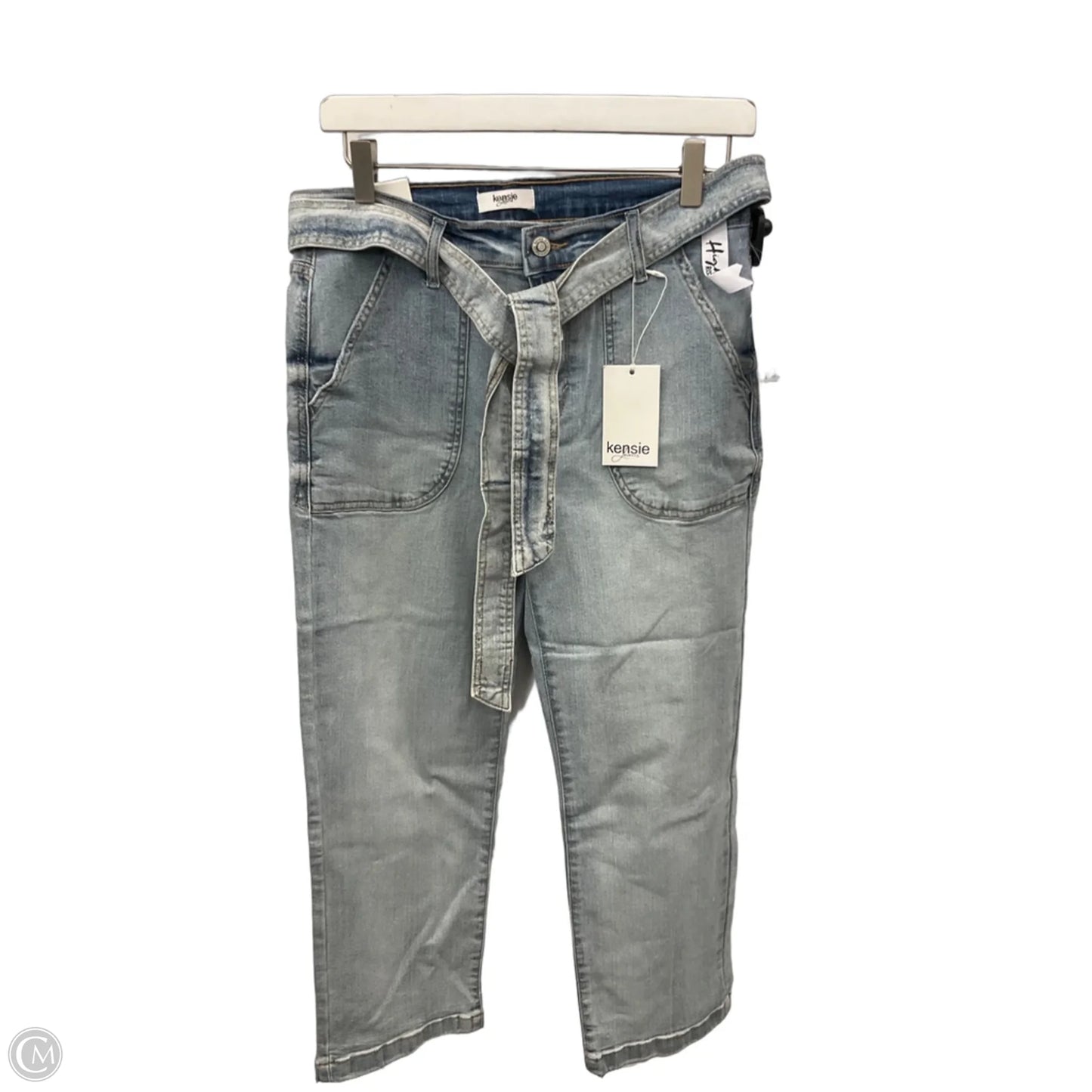Jeans Cropped By Kensie In Blue Denim, Size: 8