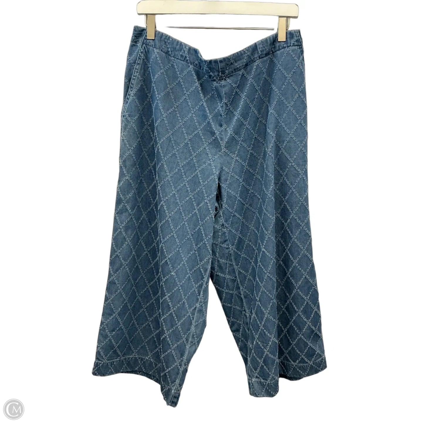 Pants Set 2pc By Clothes Mentor In Blue Denim, Size: 1x