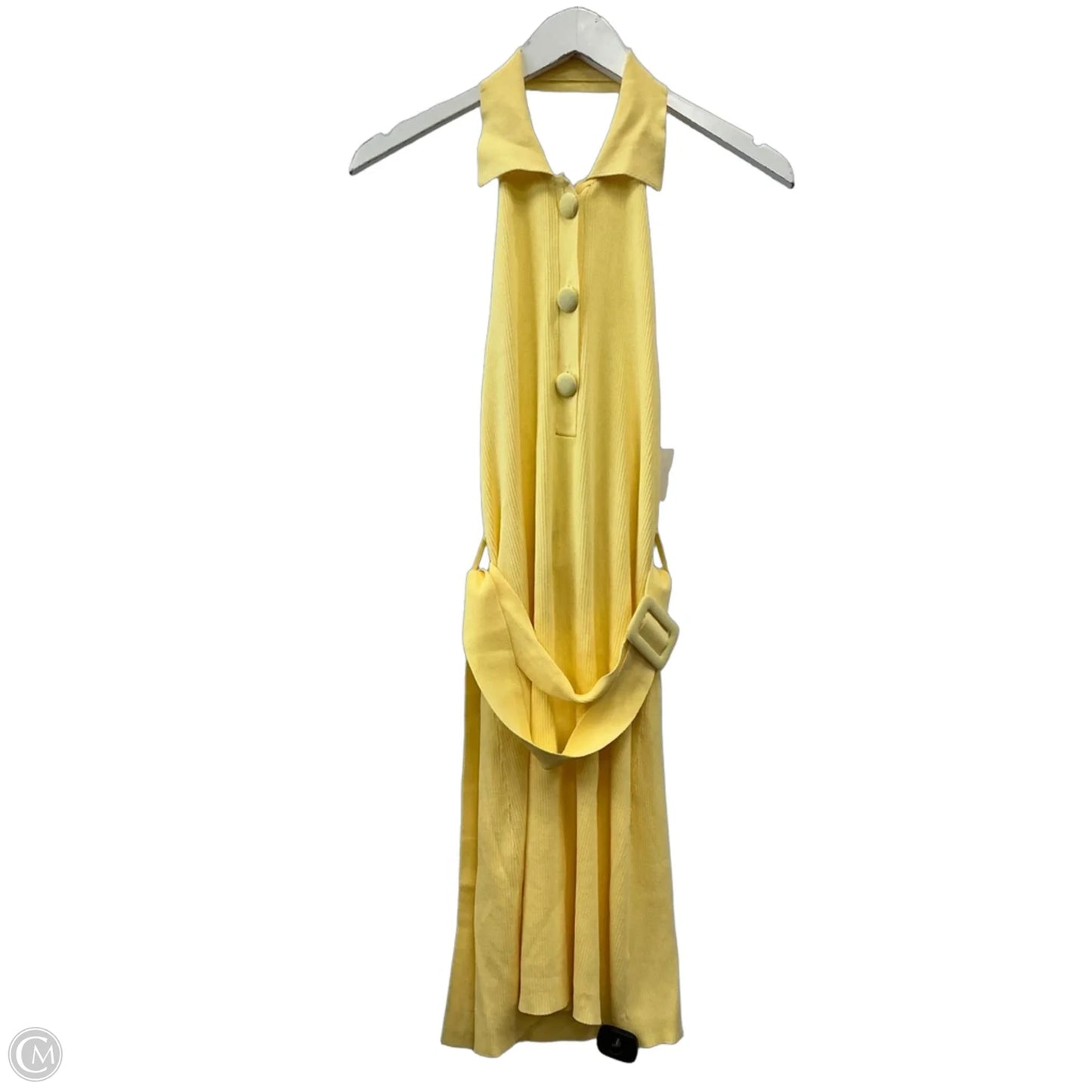 Dress Casual Midi By Anthropologie In Yellow, Size: S