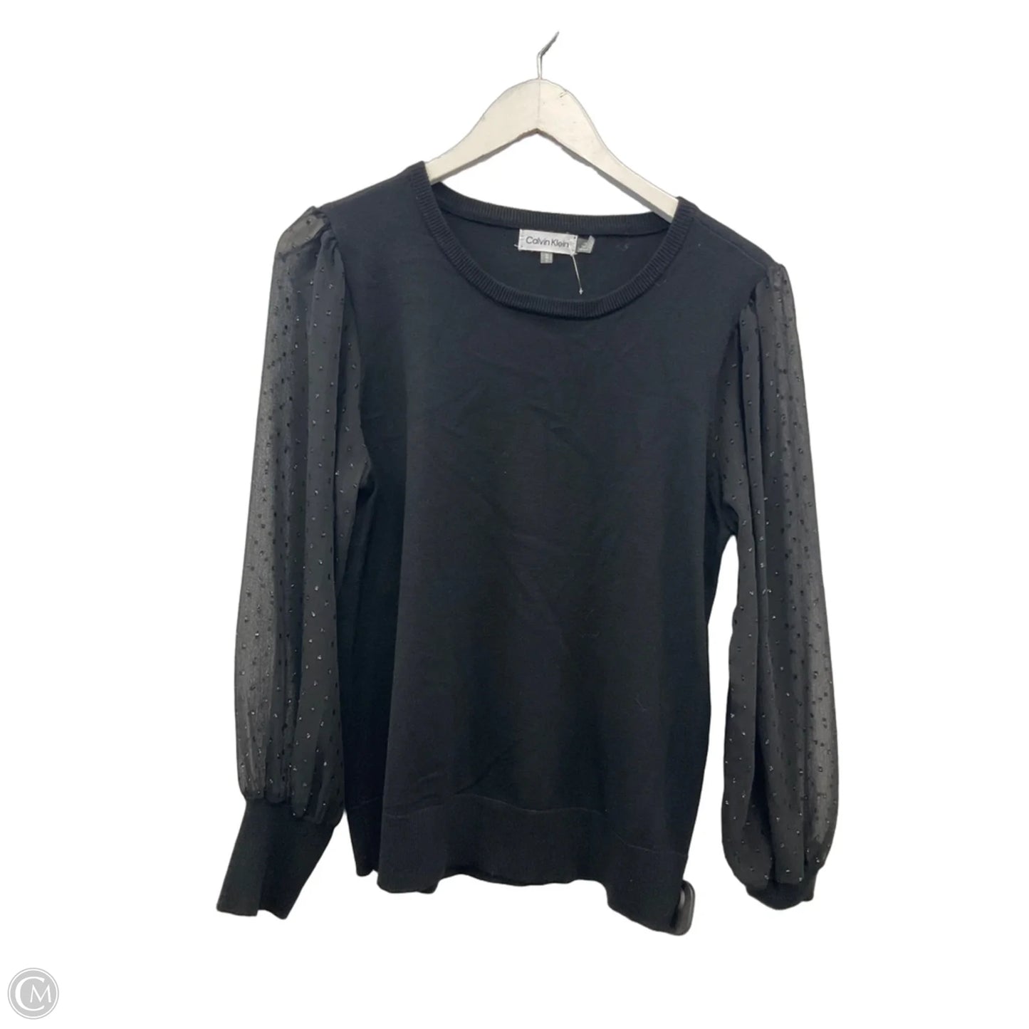 Sweater By Calvin Klein In Black, Size: M