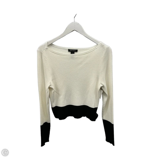 Sweater By White House Black Market In Black & Cream, Size: L