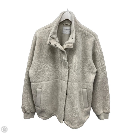 Jacket Fleece By Mondetta In Ivory, Size: Xl