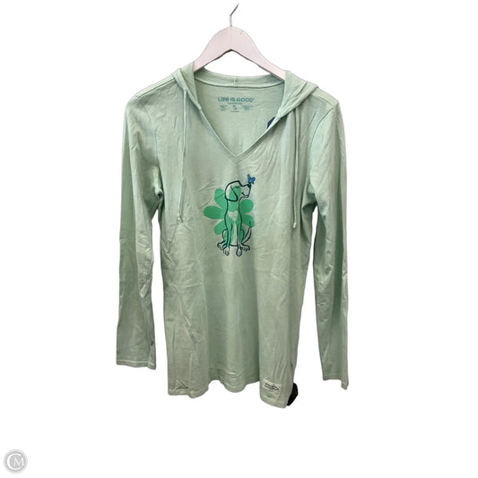 Top Long Sleeve By Life In Progress In Green, Size: S