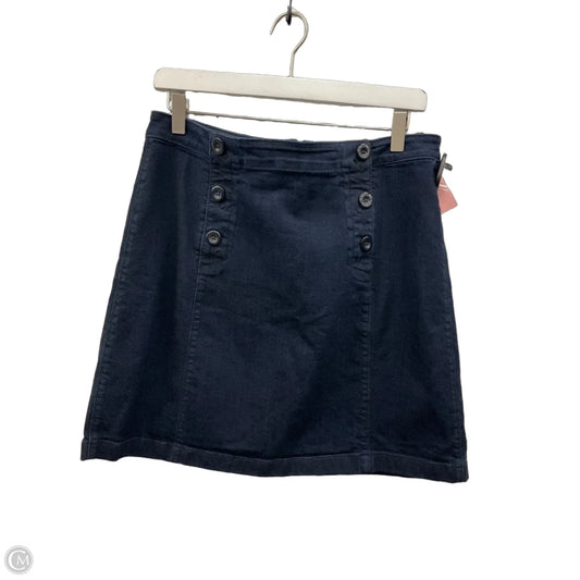 Skirt Mini & Short By Loft In Blue Denim, Size: 12