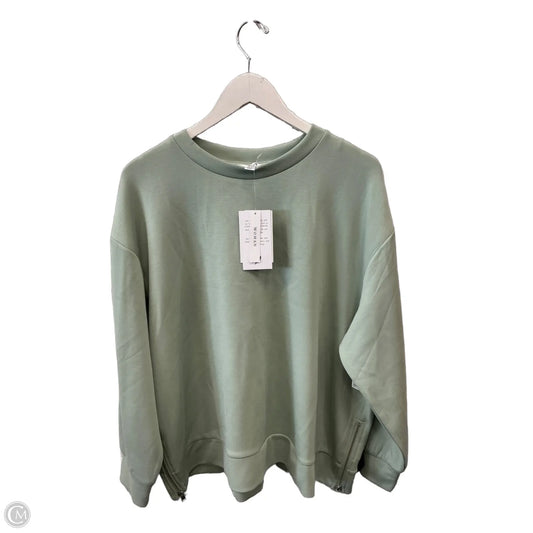 Sweatshirt Crewneck By Magaschoni In Green, Size: 2x