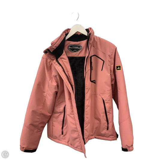Coat Parka By Clothes Mentor In Pink, Size: L