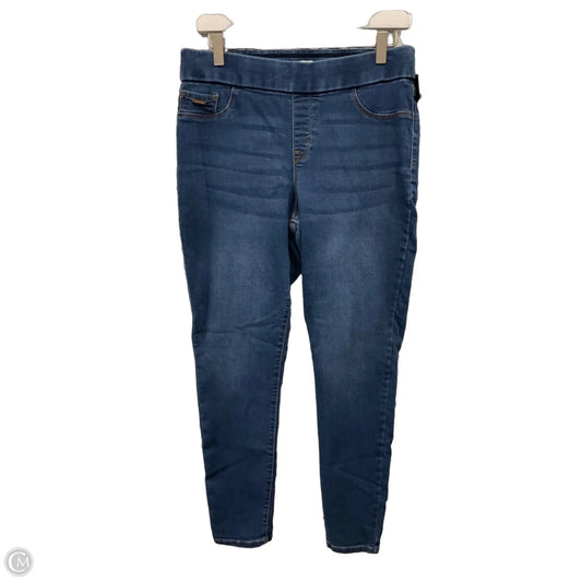 Jeans Jeggings By Nine West In Blue Denim, Size: L