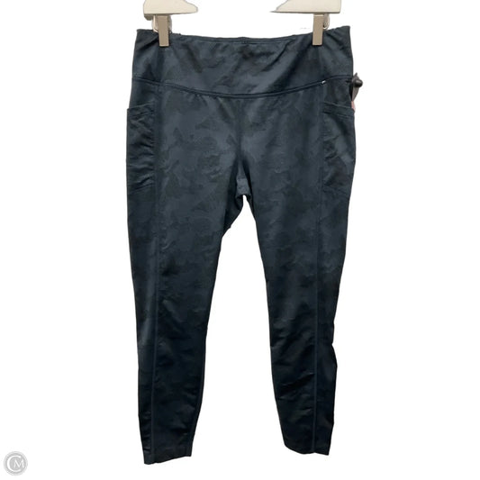 Athletic Leggings By Mondetta In Blue, Size: L