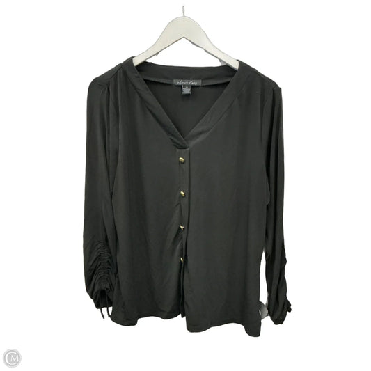 Top Long Sleeve By A Love Story In Black, Size: Xl