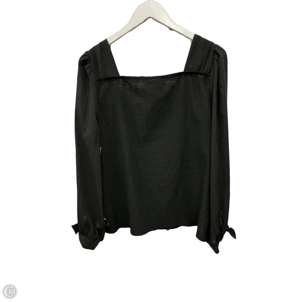 Top Long Sleeve By Bold Elements In Black, Size: L