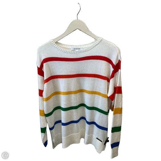 Sweater By Peace Love World In White, Size: S