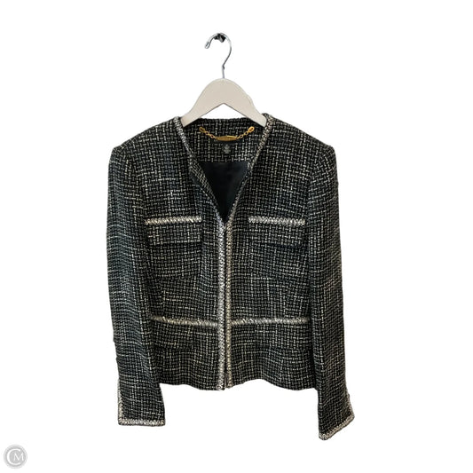 Jacket Moto By Clothes Mentor In Black, Size: M