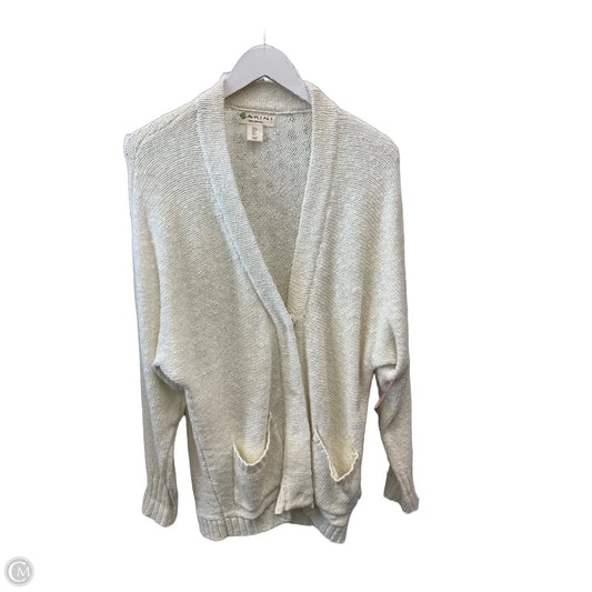 Cardigan By Clothes Mentor In Ivory, Size: S