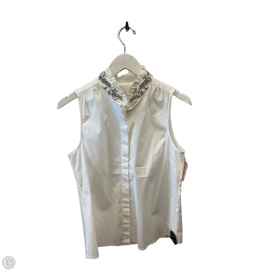 Top Sleeveless By J. Crew In White, Size: S