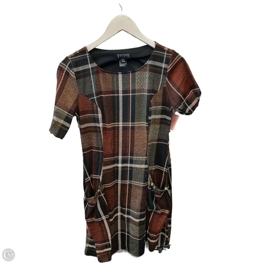 Dress Casual Midi By Enfocus In Brown, Size: S