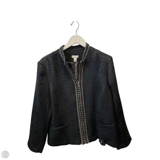 Jacket Other By Chicos In Black, Size: Xl