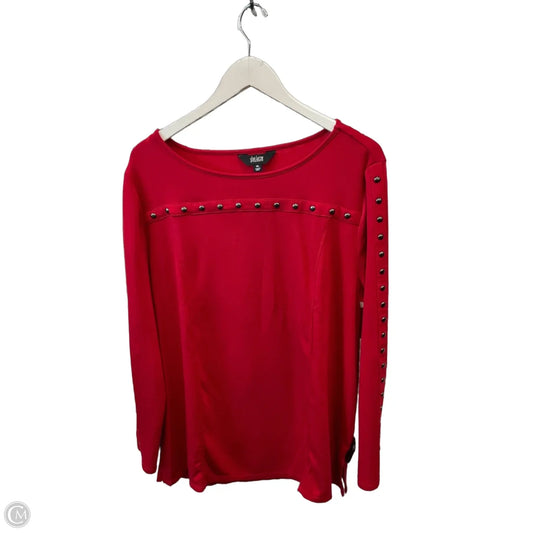 Top Long Sleeve By Clothes Mentor In Red, Size: Xl